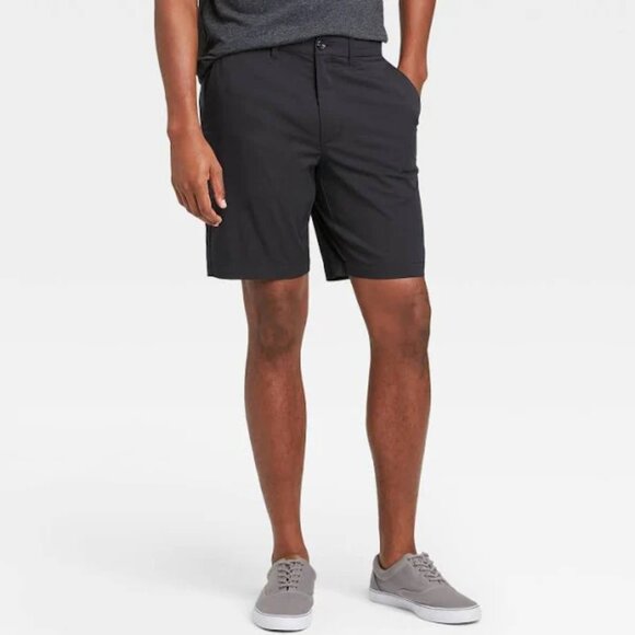 Goodfellow & Co Men’s 9" Tech Shorts | Waist 34 | NWT | Black - Picture 1 of 2
